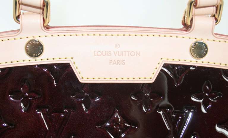 Louis Vuitton Amarante Vernis Brea MM Bag with Strap 2