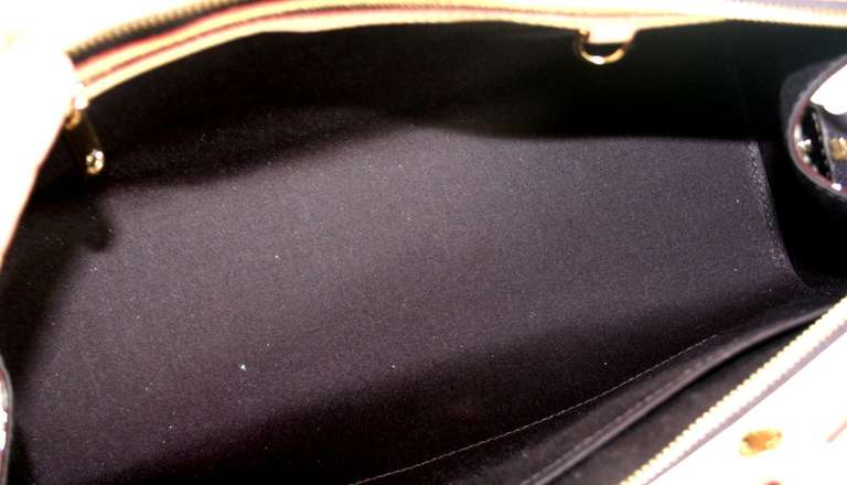 Louis Vuitton Amarante Vernis Brea MM Bag with Strap 4