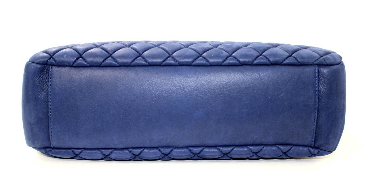 Women's Chanel Cobalt Blue Leather Tote