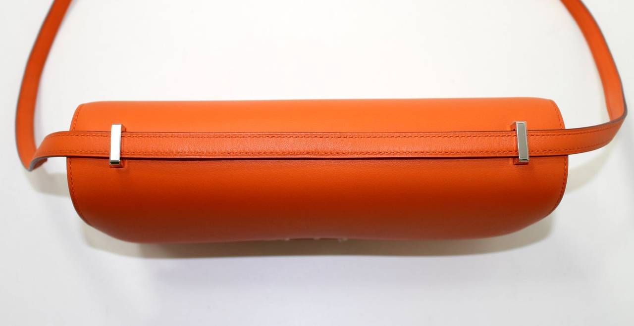 Women's Hermes Orange Swift Leather Constance ELAN For Sale
