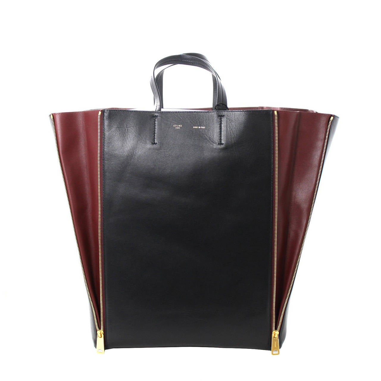 Celine Horizontal Cabas Tote Canvas with Leather For Sale at 1stDibs