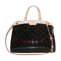 Used Louis Vuitton Amarante Vernis Brea MM Bag with Strap