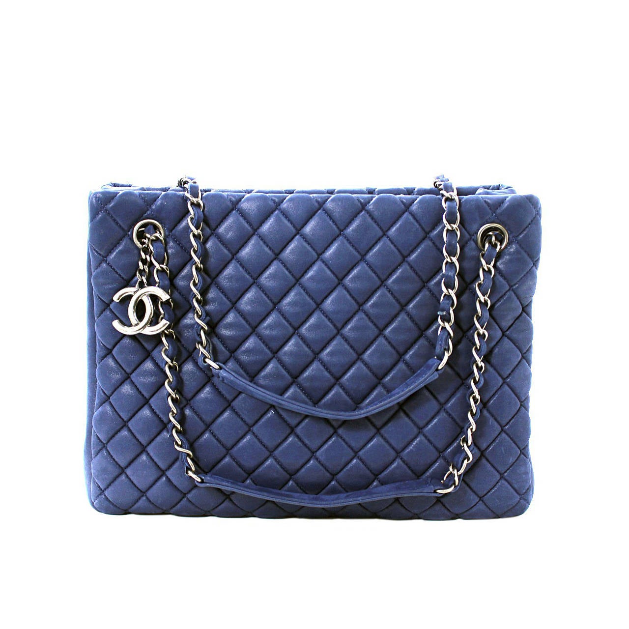 Chanel Cobalt Blue Leather Tote
