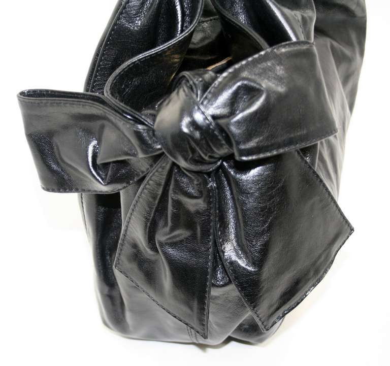 Vlaentino Black Calfskin Nuage Bow Bag 1