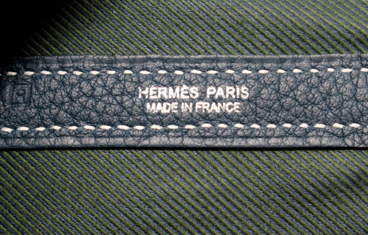 Hermes Blue de Prusse Vache Country Garden Party 36 cm- Limited Edition Quadrige 6