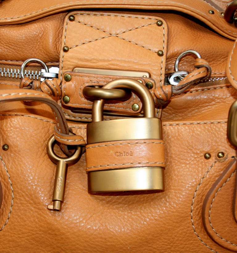 Chloe Whiskey Leather XL Paddington Bag 1