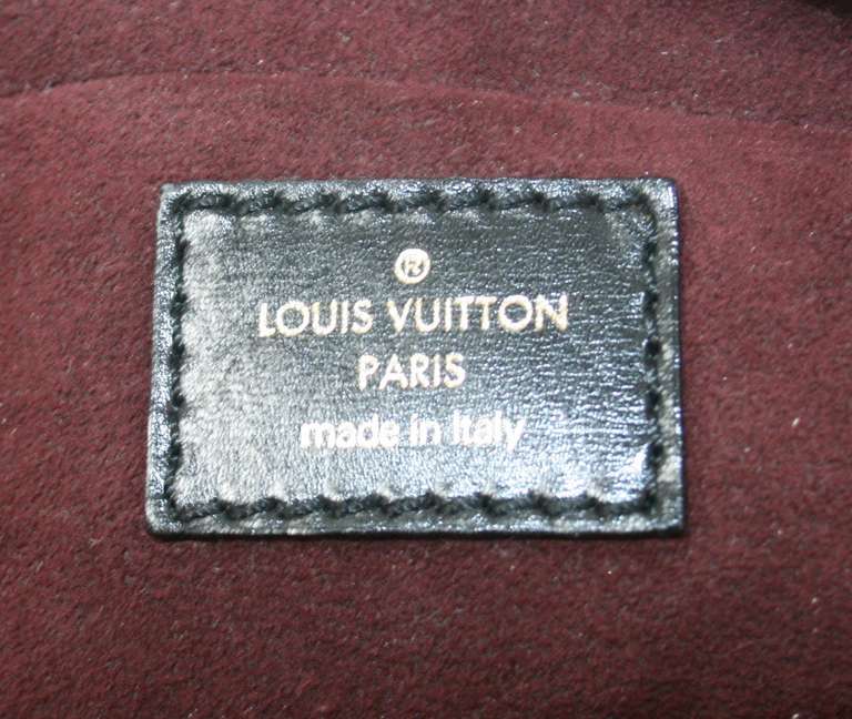 Women's Louis Vuitton Black Mizi Vienna Leather Limited Edition Satchel