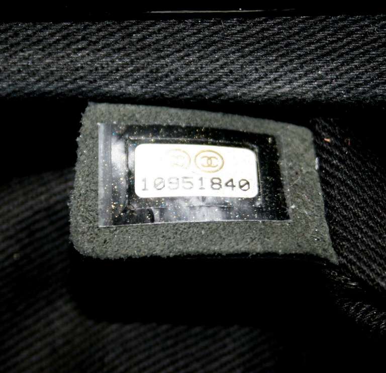 Chanel Black Patent Leather Large Ritz Flap Bag 3