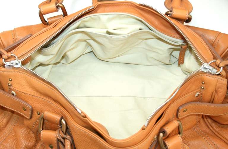 Chloe Whiskey Leather XL Paddington Bag 4