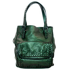 Bottega Veneta Green Scarabee Tote