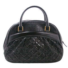Louis Vuitton Black Mizi Vienna Leather Limited Edition Satchel