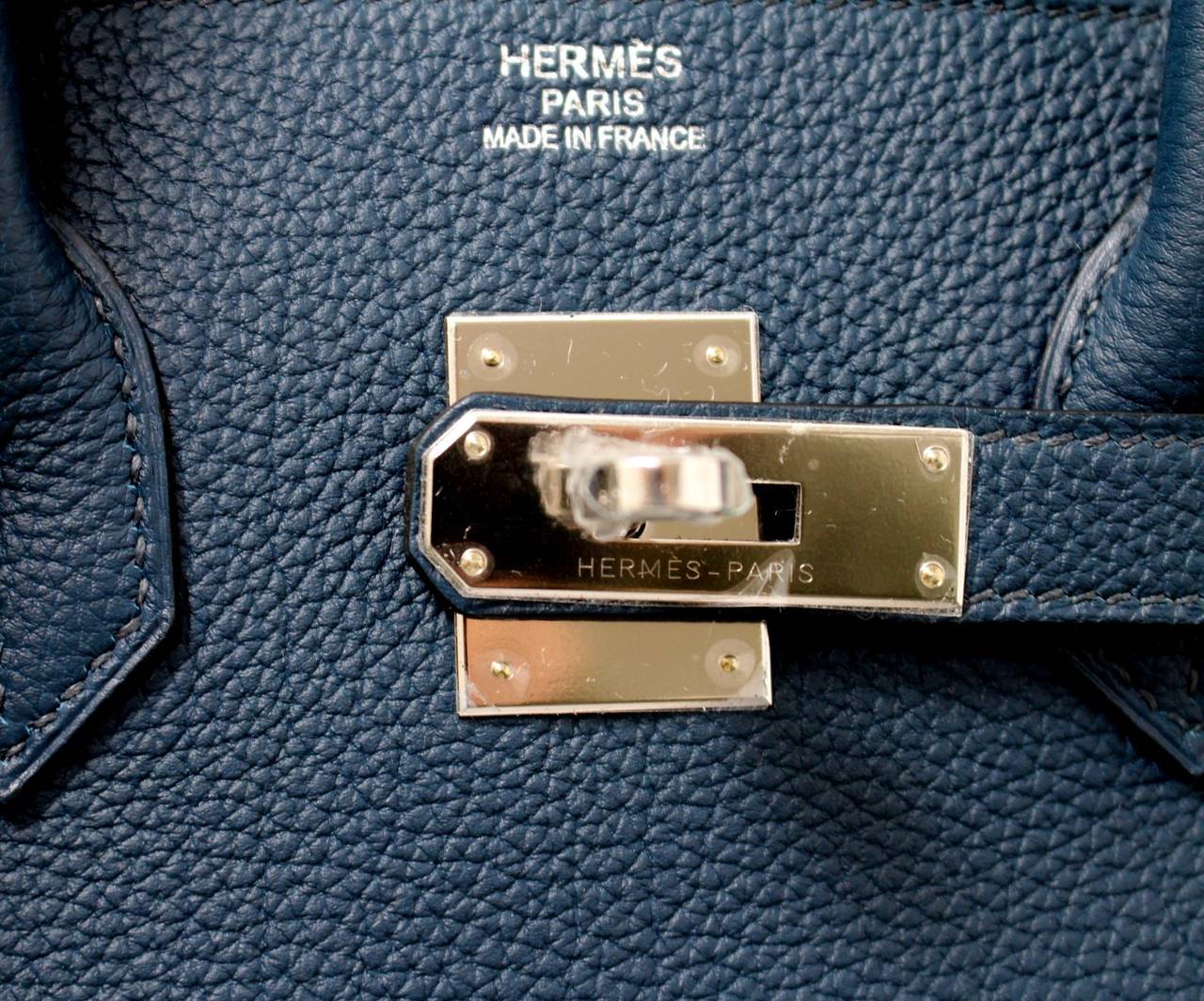 Hermes 35 cm Blue de Prusse Birkin Bag- Togo with PHW 2