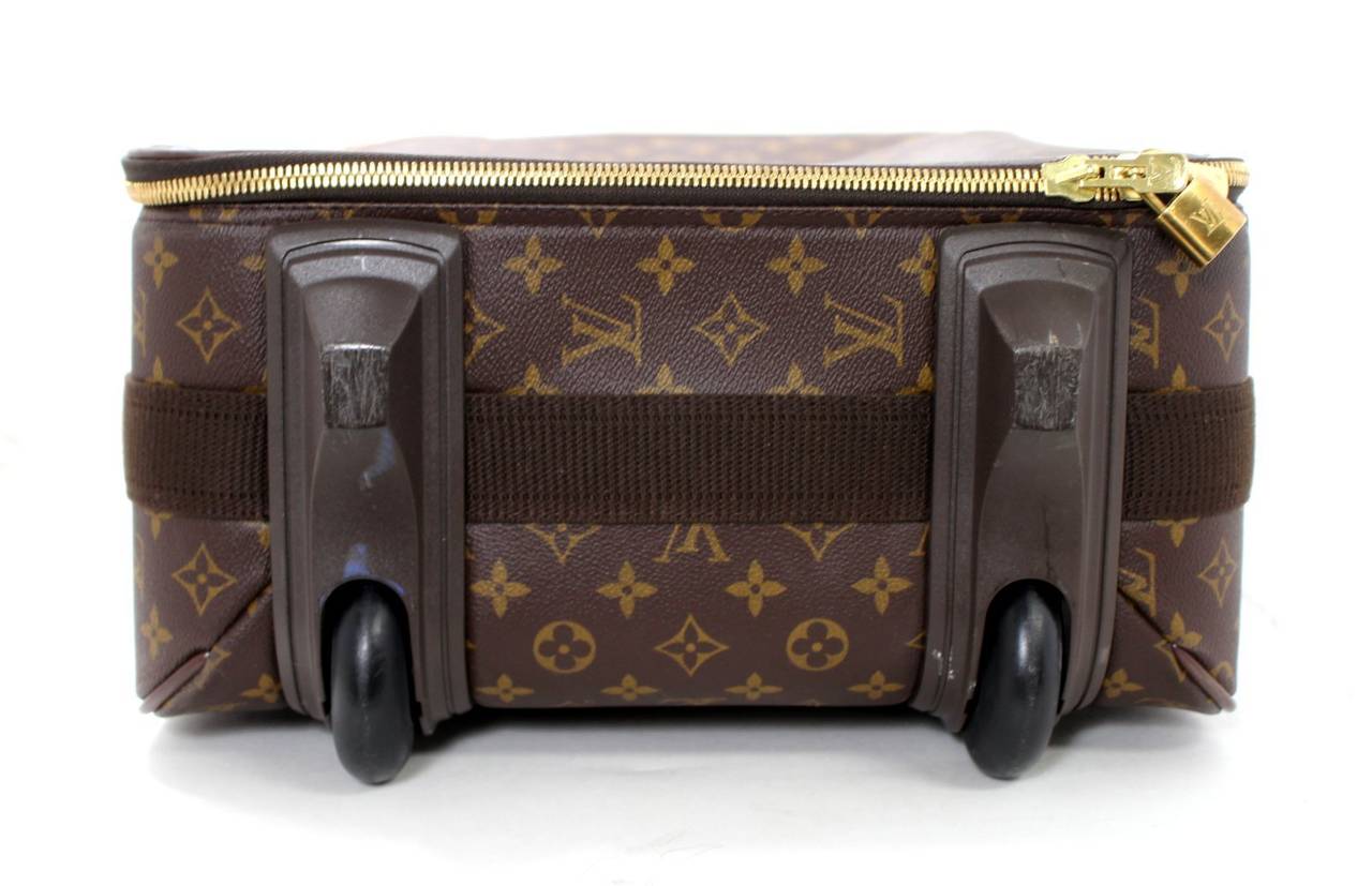 Louis Vuitton Monogram Canvas Travel Rolling Trolley Luggage 55 at 1stdibs