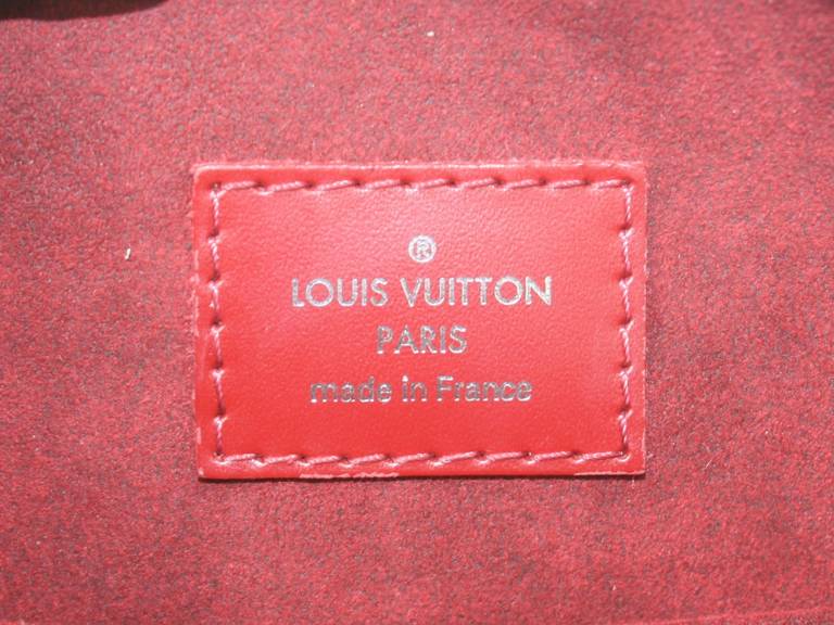 Louis Vuitton Red Epi RUBIS Leather Jasmin Satchel In New Condition In New York City & Hamptons, NY
