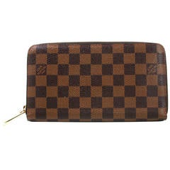 Louis Vuitton Damier Ebene Zippy Organizer Clutch Wallet