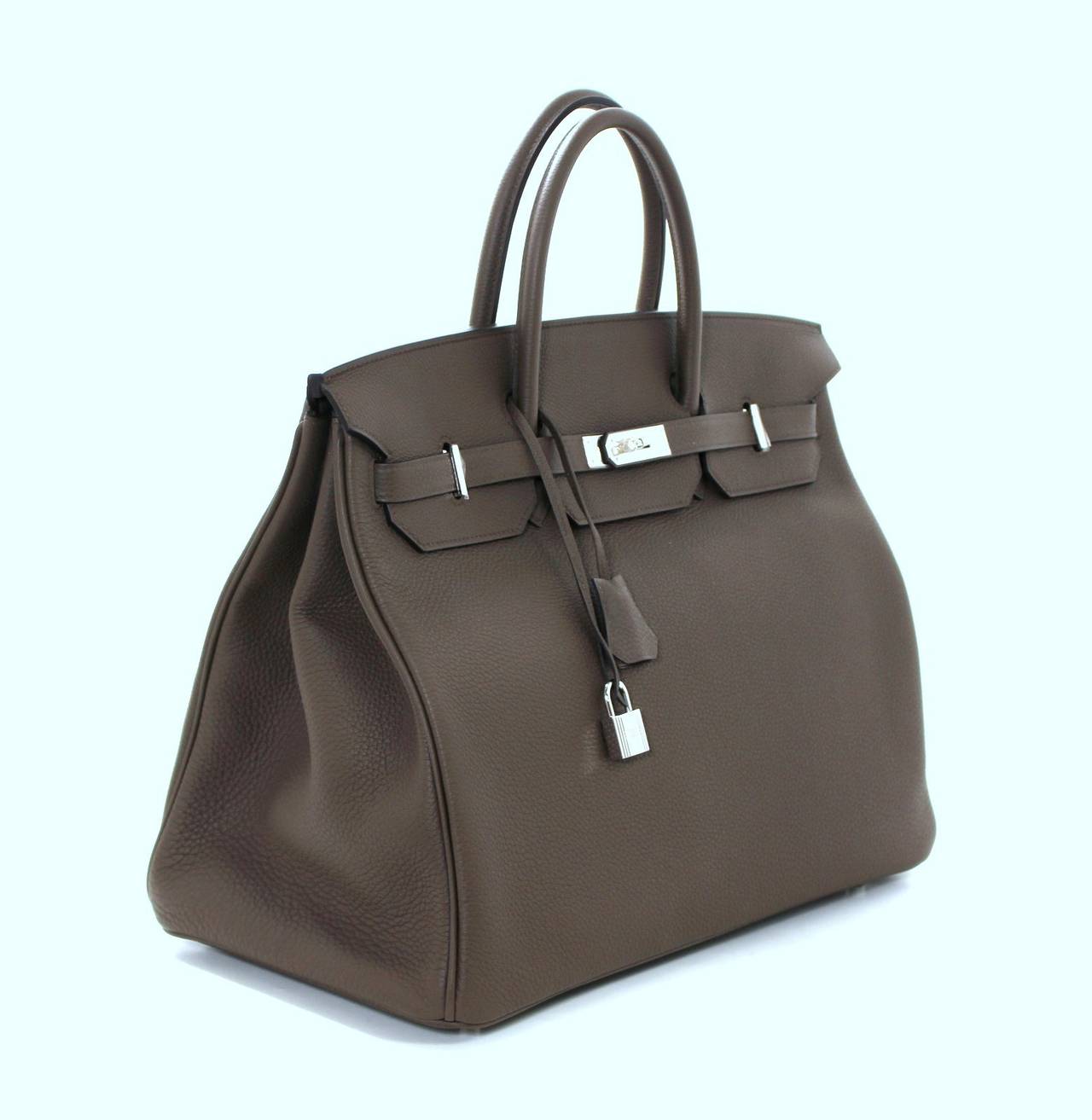 Hermes 40 cm Taupe Togo Birkin Bag with Palladium at 1stdibs  