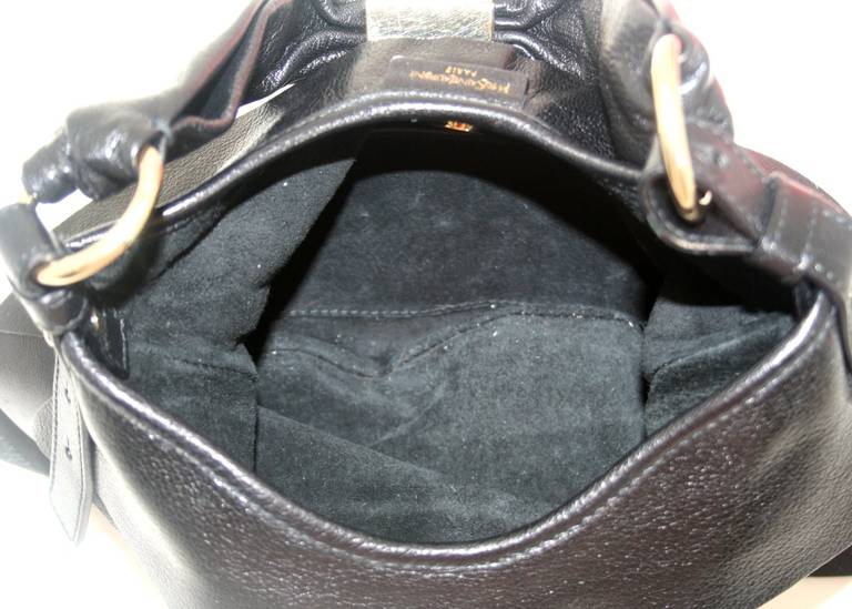 YSL Black Leather St. Tropez Bag 2