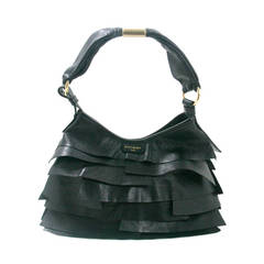 YSL Black Leather St. Tropez Bag