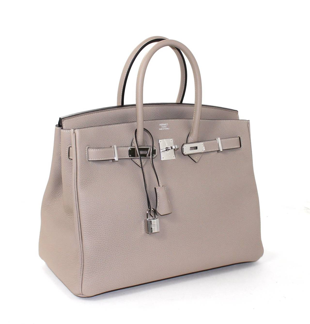 Hermes Gris Tourterelle 35 cm Togo Birkin Bag- Dove Grey Color For ...  