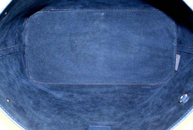 Louis Vuitton Saphir Epi Leather Neverfull MM Tote Bag 2