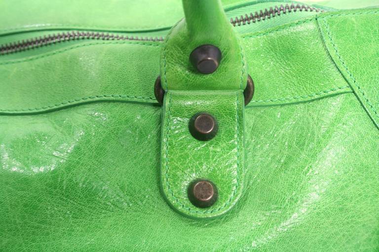 apple green handbag