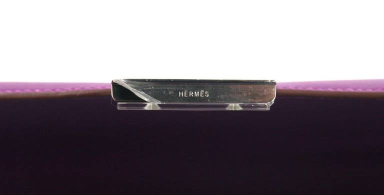 Hermès Ultra Violet Swift  Constance Elan with Palladium Hardware 5