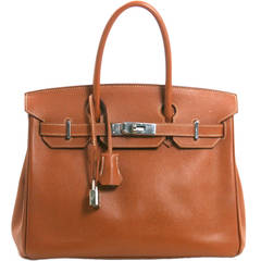 Hermès Gold Epsom Leather 30 cm Birkin Palladium HW