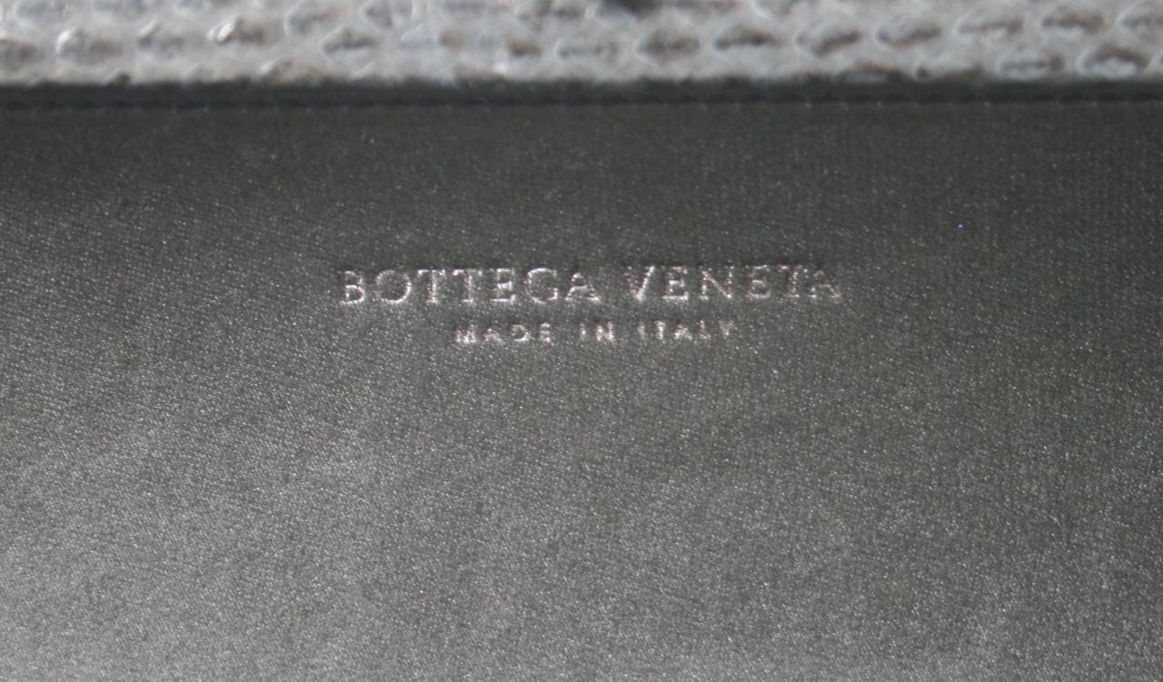 Bottega Veneta Ardoise Stretch Knot Satin Clutch with Ayers Skin Trim 4