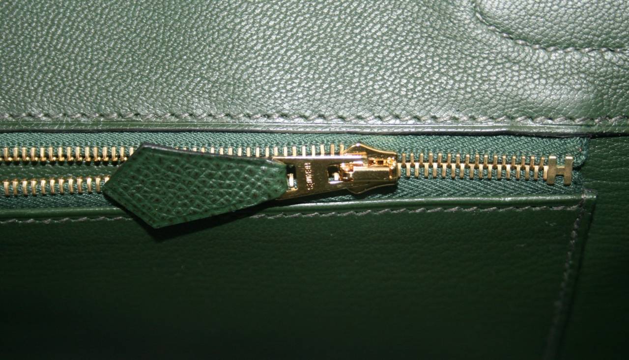 Hermès 30 cm Vert Anglais Epsom Birkin Bag with Gold Hardware 2