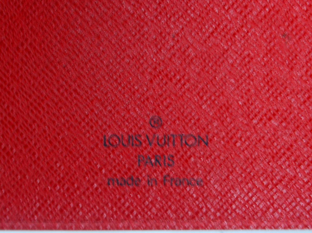 Louis Vuitton Red Epi Leather Agenda Notebook Organizer 3
