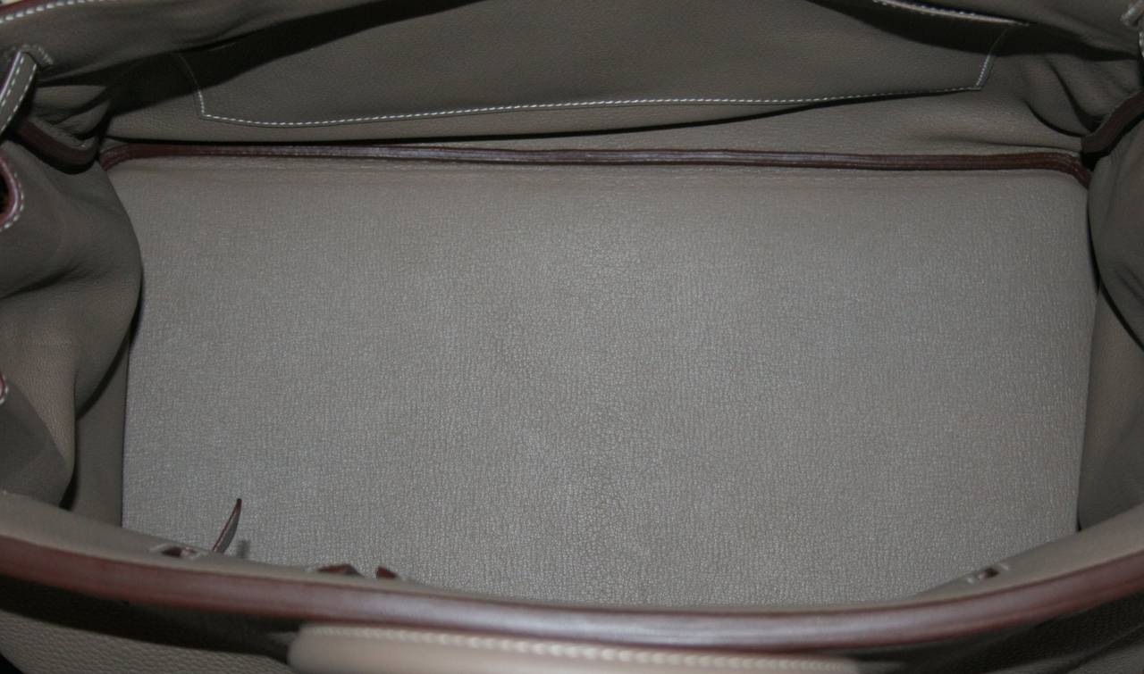 Herms 40 cm Etoupe Togo Leather Birkin with Gold Hardware at 1stdibs