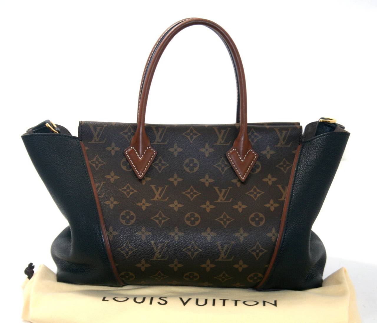 Louis Vuitton Noir Monogram  W Tote Bag 6