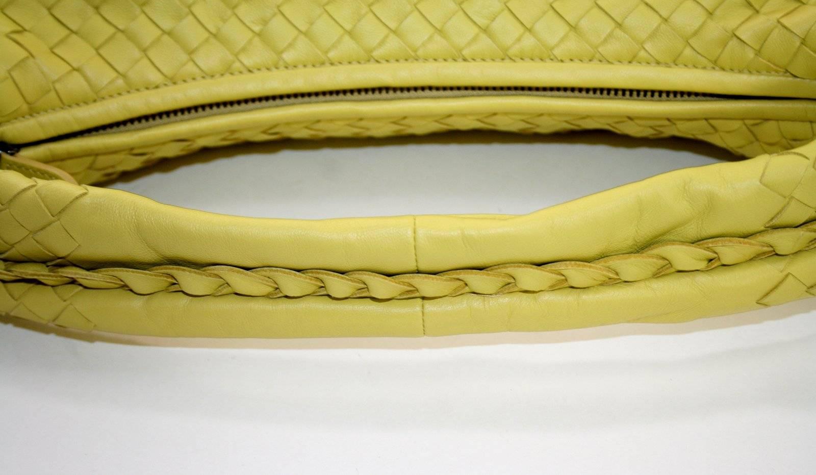 Bottega Veneta Yellow Large Veneta Shoulder Bag 1