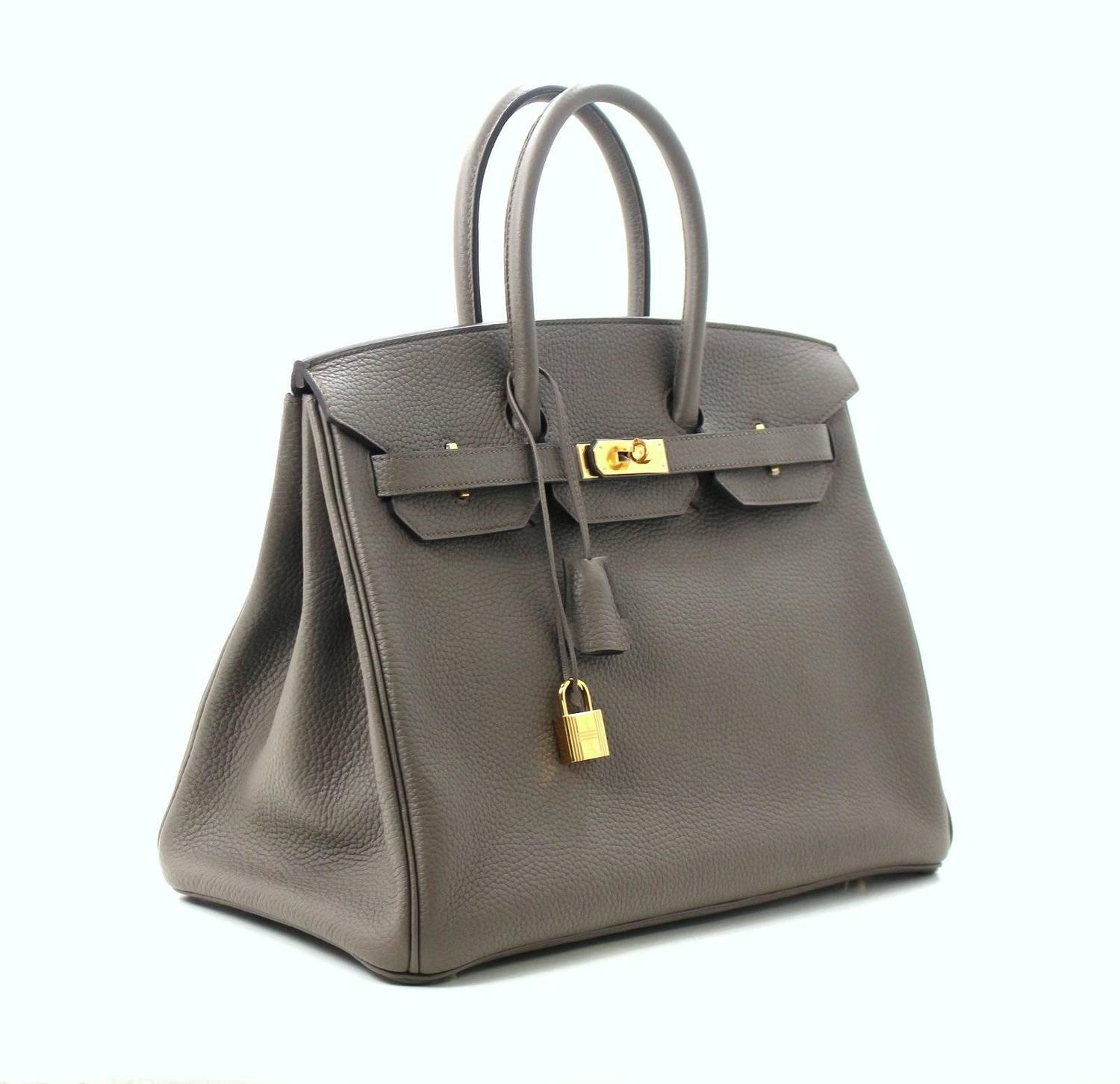 hermes handbag birkin 35 togo gray tourterelle phw hermes handbag birkin 35 togo gray tourterelle phw
