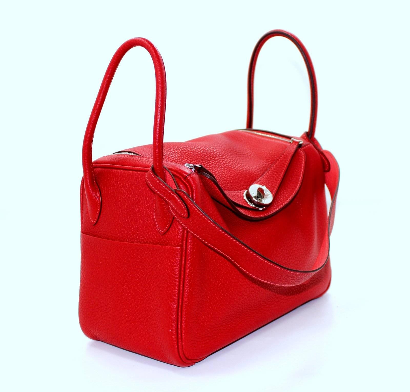 hermes lindy red
