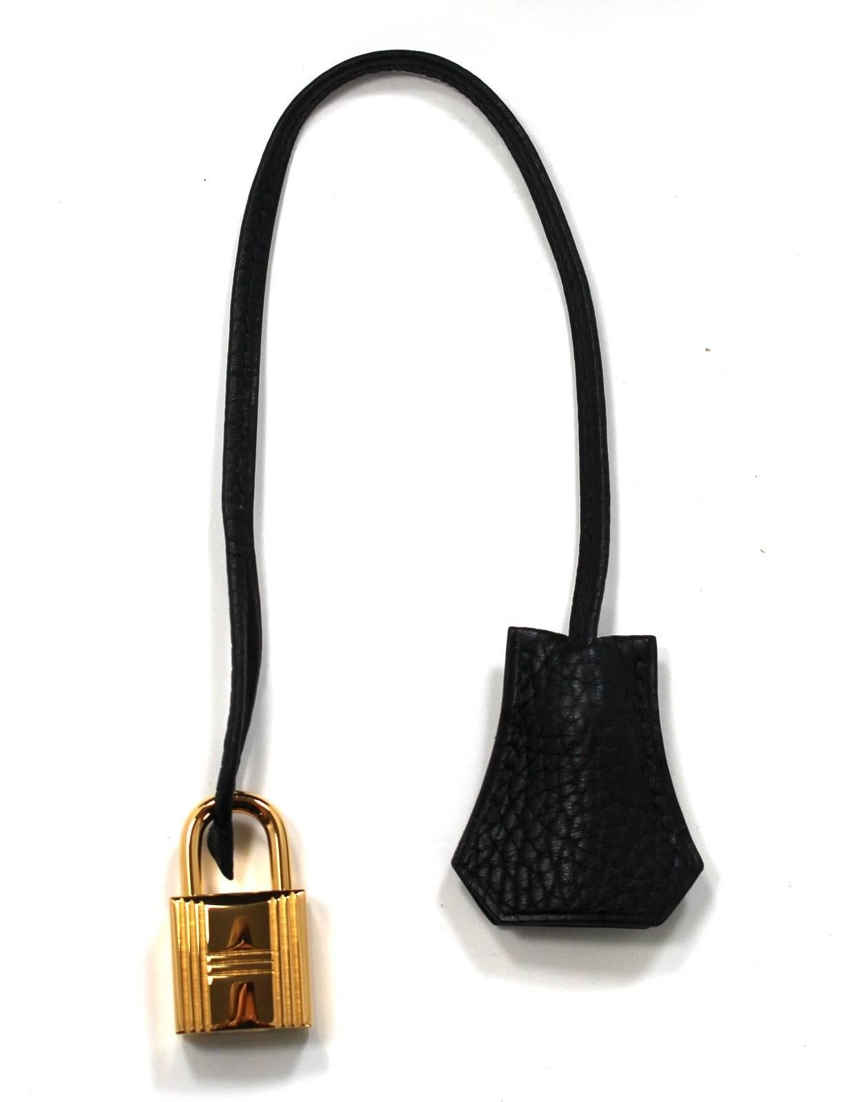 Hermès 35 cm Birkin Bag in BLACK Togo Leather with Gold 3