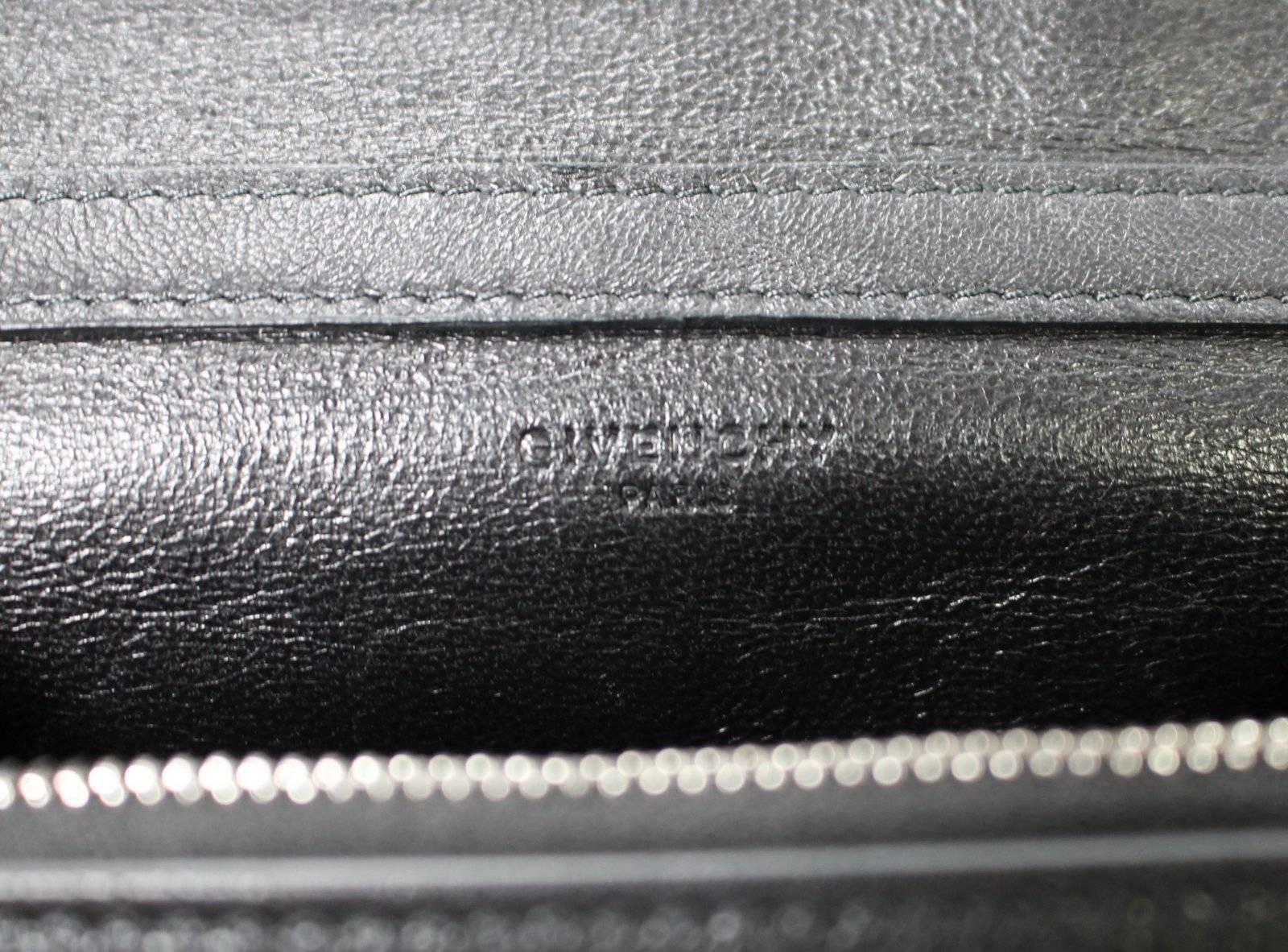 Givenchy Black Goat Leather Pandora Chain Wallet Bag 4