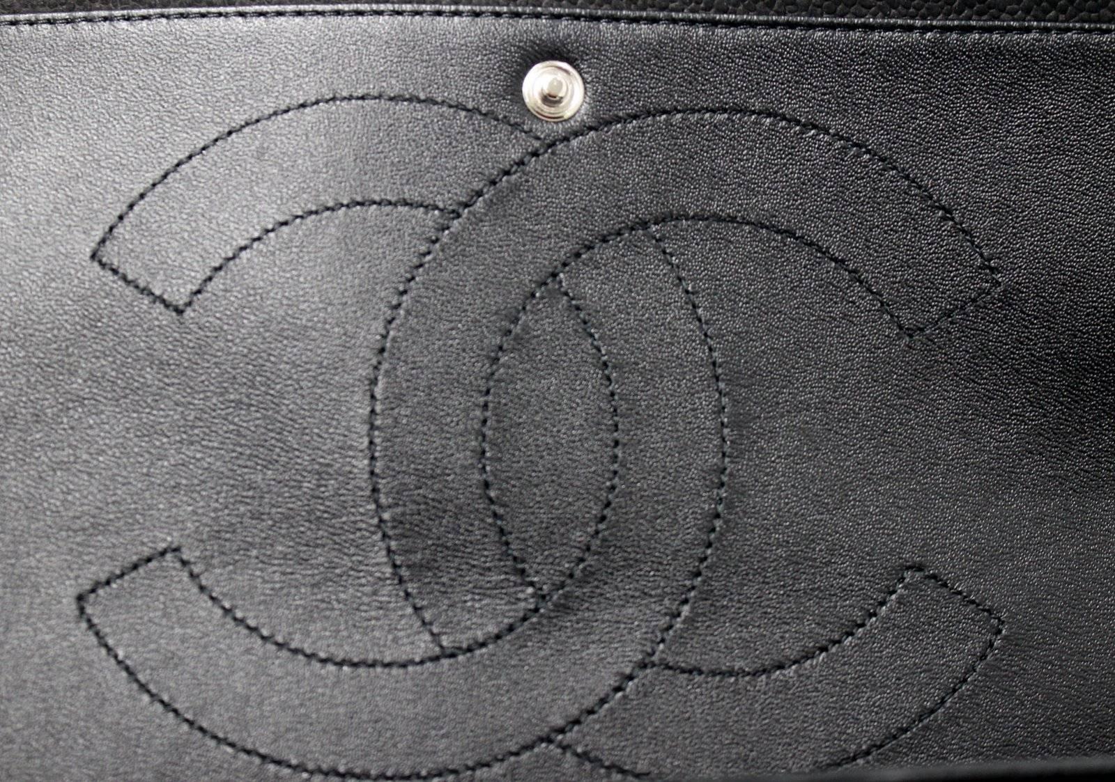 Chanel Black Leather 2.55 Double Flap Bag 3