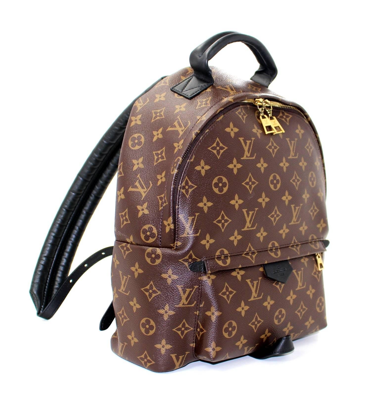 Louis Vuitton Palm Springs Backpack- 2016, Monogram, MM  In New Condition In New York City & Hamptons, NY