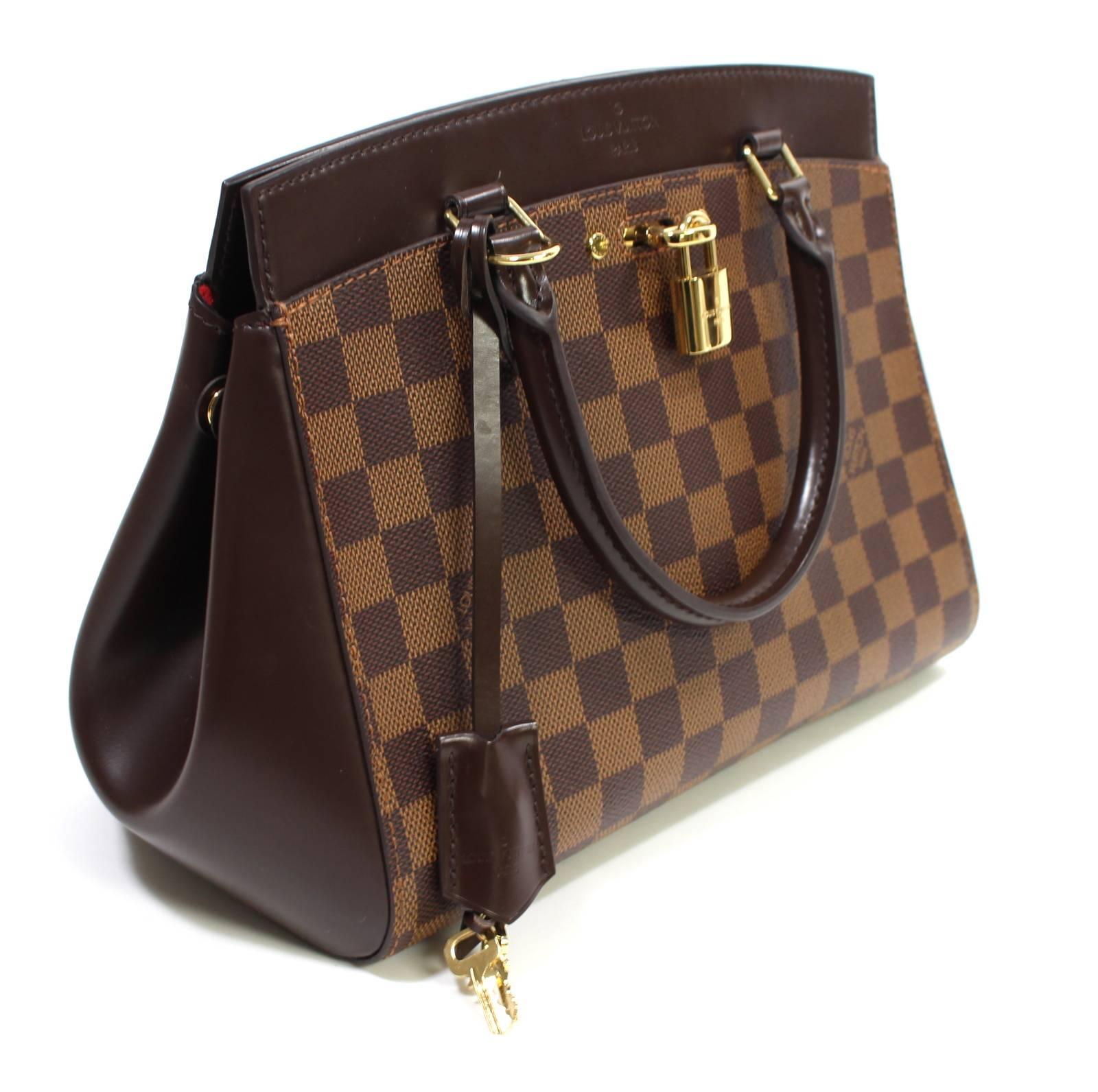 Black Louis Vuitton Damier Ebene Rivoli BB Bag with Strap