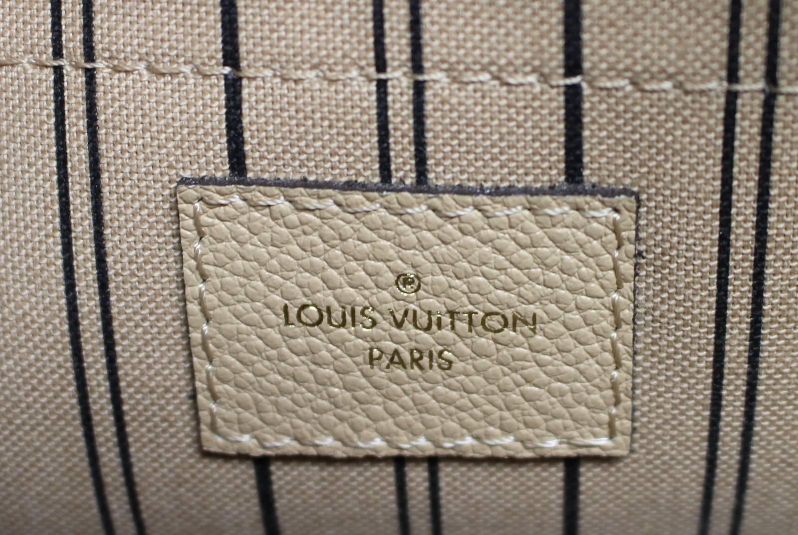 Louis Vuitton Dune Monogram Empreinte Leather Montaigne MM Bag For Sale 4