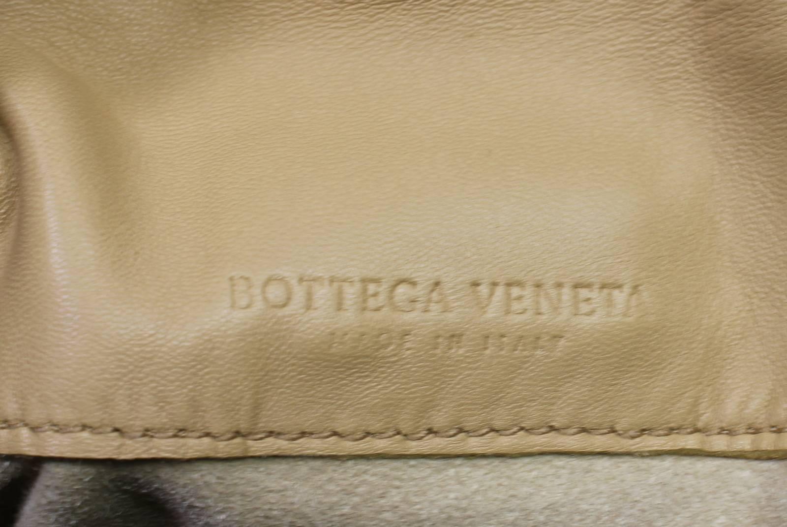 Bottega Veneta Brown Python Crocker Bag For Sale 4