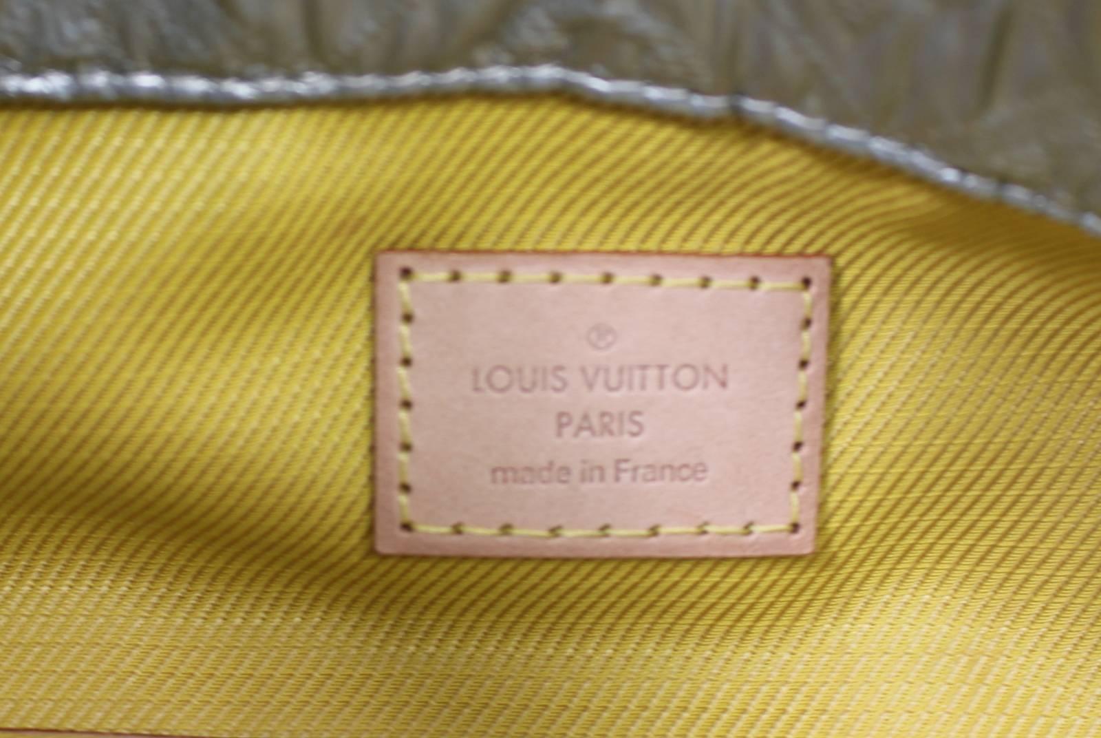Louis Vuitton Silver Monogram Limelight GM Clutch 4