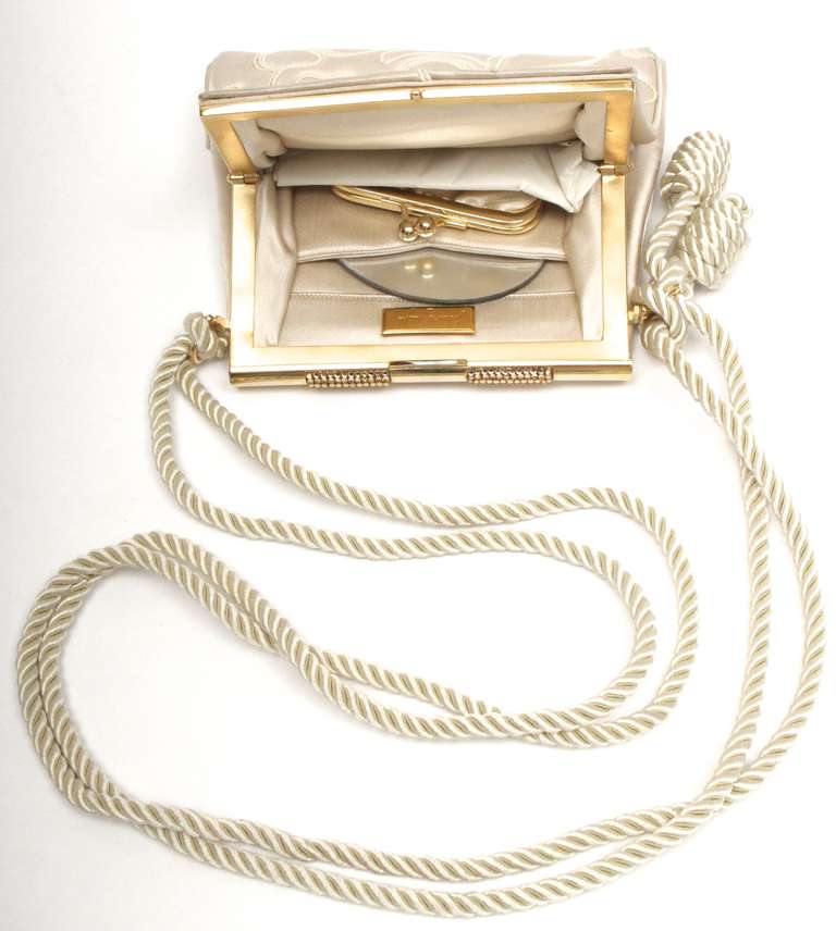 Judith Leiber Silk Satin Purse In Excellent Condition In Topanga, CA