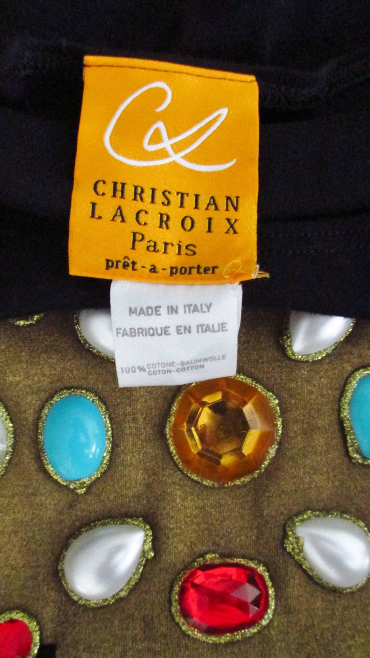 Iconic Lacroix 1988 Vogue Cover Cross Top at 1stdibs