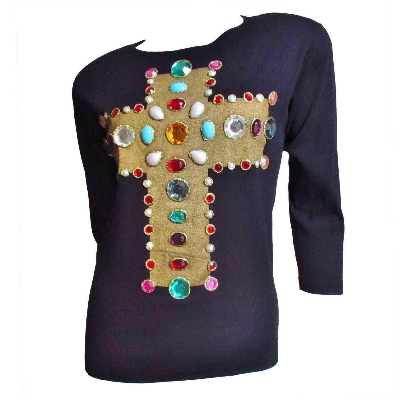 Iconic Lacroix 1988 Vogue Cover Cross Top at 1stdibs