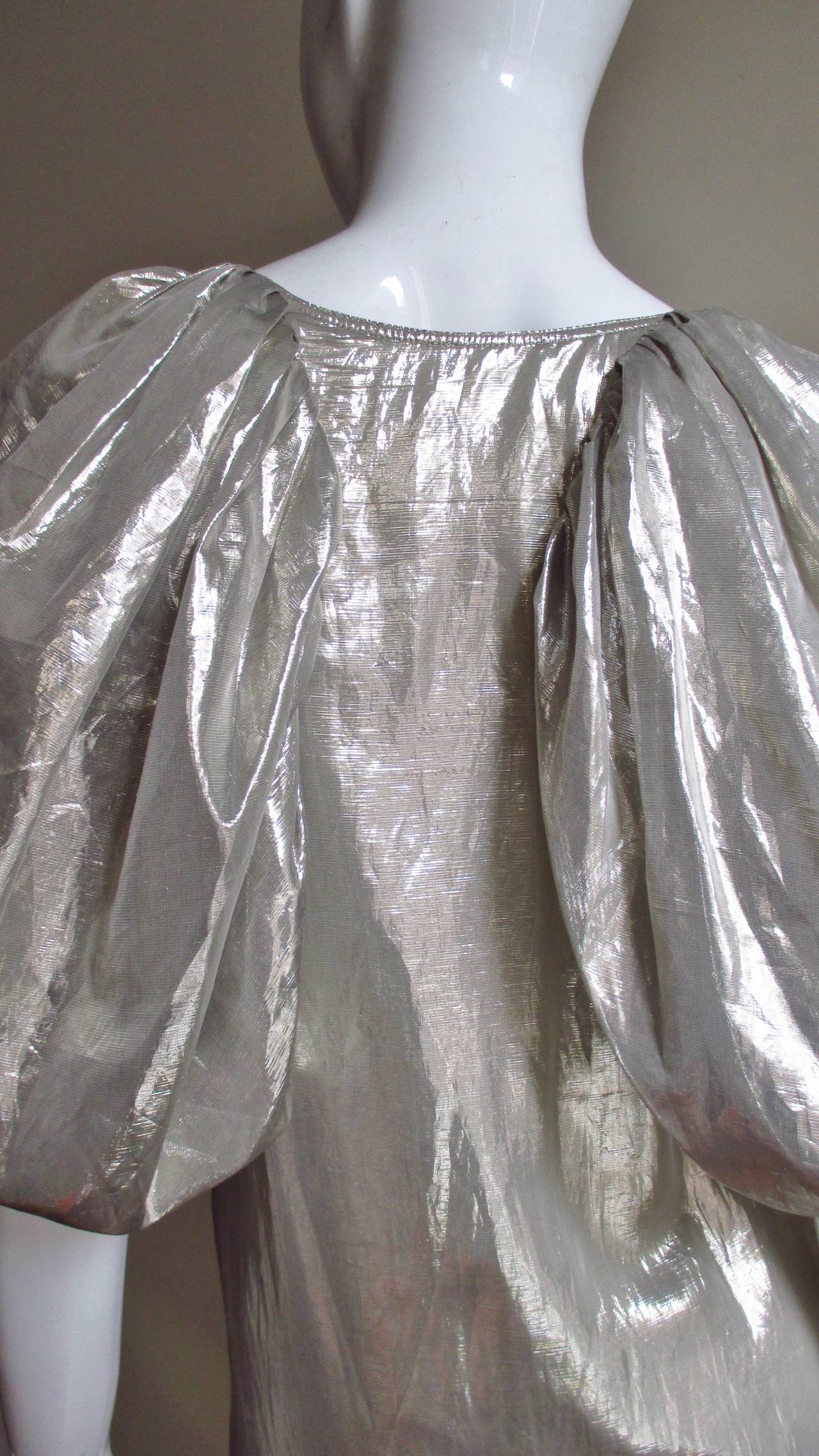 Stella McCartney Silver Silk Dress For Sale at 1stdibs