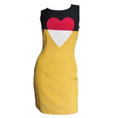 Moschino Couture Color Block ' Heart ' Dress 3