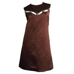 Iconic 1960s Christian Dior Mod Cutout Dress