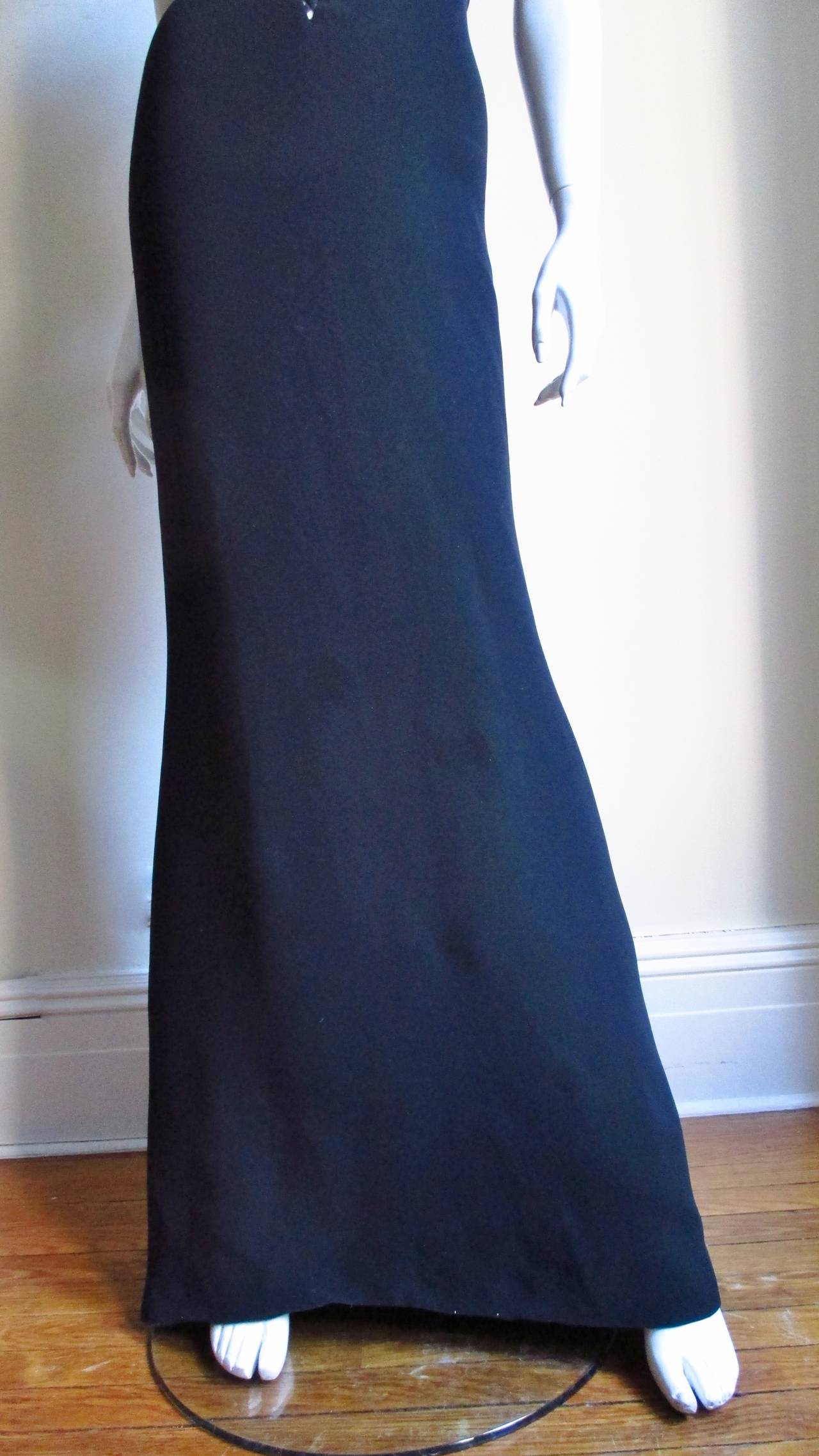 Women's Gianni Versace Couture Vintage Plunge Gown